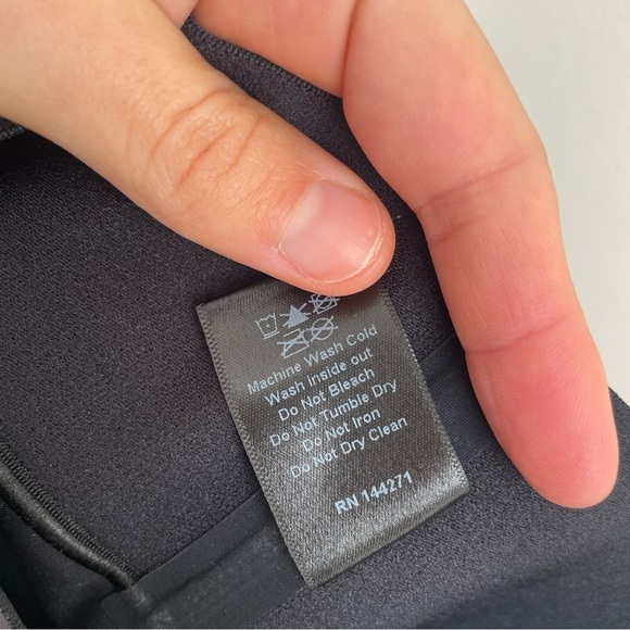 ULTRACOR Glossy Striped Black Leggings shiny compression track solid medium M - Picture 5 of 14